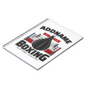 ボクシングリングや輪名前の追加ボクサージムスピードバッグ ノートブック (左側)