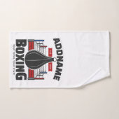 ボクシングリングや輪名前の追加ボクサージムスピードバッグ バスタオルセット (ハンドタオル)