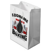 ボクシングリングや輪名前の追加ボクサージムスピードバッグ ミディアムペーパーバッグ (裏面アングル)