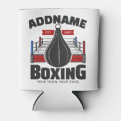 ボクシングリングや輪名前の追加ボクサージムスピードバッグ 缶クーラー (正面)