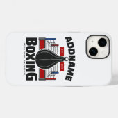 ボクシングリングや輪名前の追加ボクサージムスピードバッグ Case-Mate iPhoneケース (裏面 (横))