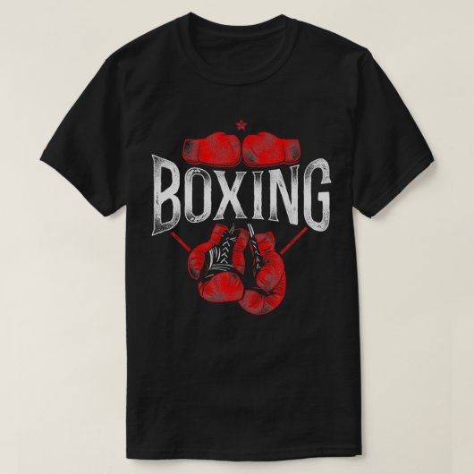 ボクシングヴィンテージボクシング Tシャツ (デザイン正面)