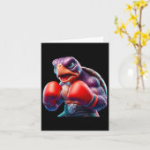 ボクシング亀タートルボクサーキックボクサーmma カード (黄色い花)