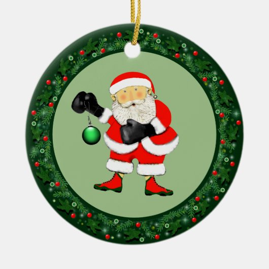 ボクシング収集可能 セラミックオーナメント (正面)