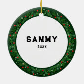 ボクシング収集可能 セラミックオーナメント (裏面)