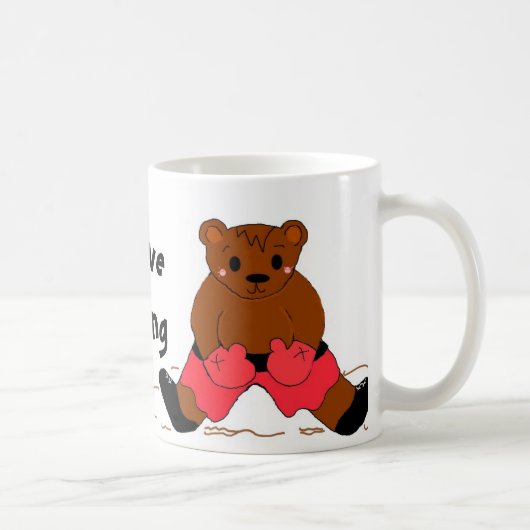 ボクシング大好きです コーヒーマグカップ (右)