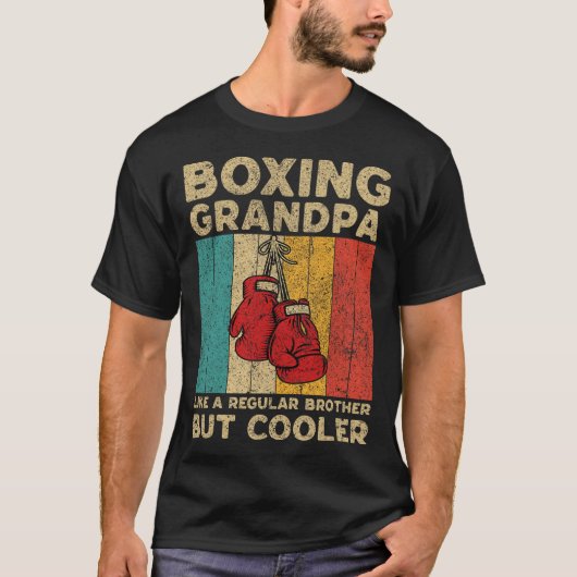 ボクシング夫ヴィンテージボクシングボクサー Tシャツ (正面)