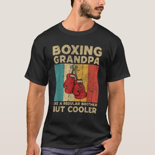 ボクシング夫ヴィンテージボクシングボクサー Tシャツ (正面)