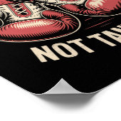 ボクシング引用文ミーム強いパンチゼロドラマパンチ ポスター (角)