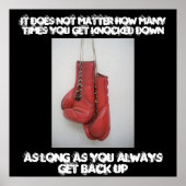 ボクシング感動的キャンバス ポスター (正面)