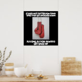 ボクシング感動的キャンバス ポスター (キッチン)