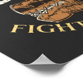 ボクシング戦動揺して手 ポスター (角)