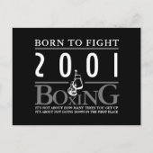 ボクシング手生まれ袋と戦う ポストカード (正面)