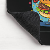 ボクシング手袋のコストでスマおもしろいッシュバーガーの衣装 マウスパッド (コーナー)