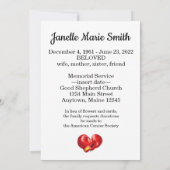 ボクシング手袋デザインメモリアルカード 招待状 (裏面)