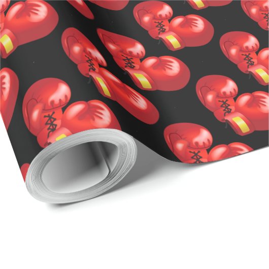 ボクシング手袋デザイン包装紙 ラッピングペーパー (ロールコーナー)