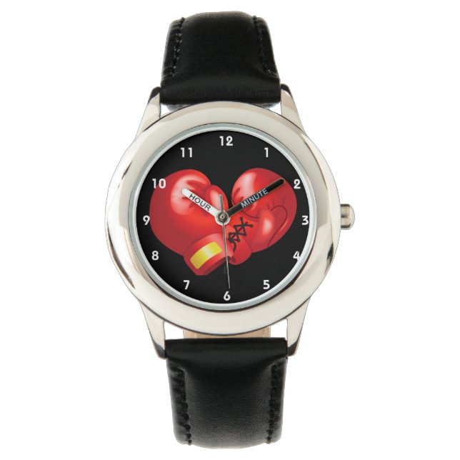 ボクシング手袋デザイン時計 腕時計 (正面)