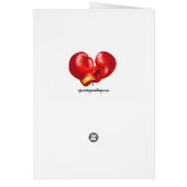 ボクシング手袋デザイン誕生日カード (裏面)