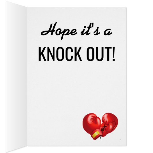 ボクシング手袋デザイン誕生日カード (内側 (右))