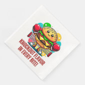 ボクシング手袋付きスマーおもしろいバーガーの衣装 (コーナー)