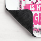 ボクシング手袋彼女の戦いは私の戦い乳がん マウスパッド (コーナー)