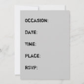 ボクシング手袋招待状誕生日/学士/任意 招待状 (裏面)