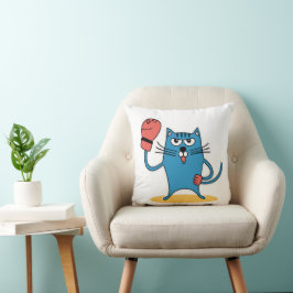 ボクシング手袋猫 クッション