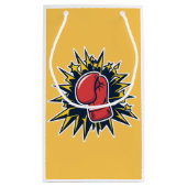 ボクシング手袋猫 スモールペーパーバッグ (裏面)