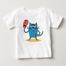 ボクシング手袋猫 ベビーTシャツ