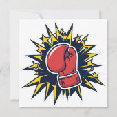 ボクシング手袋猫 招待状 (裏面)