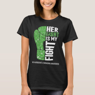 ボクシング手袋非ホジキンリンパ腫戦士 Tシャツ