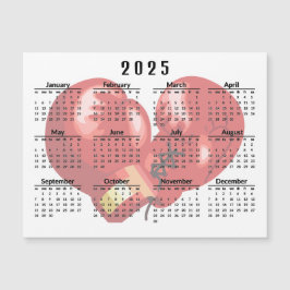 ボクシング手袋2025カレンダー磁気カード
