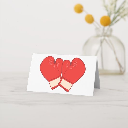 ボクシング手袋 プレイスカード (正面)