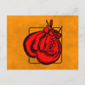 ボクシング手袋 ポストカード (正面)