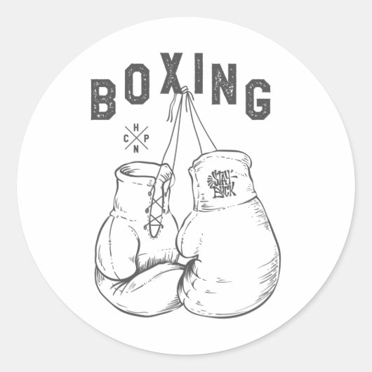 ボクシング手袋 ラウンドシール (正面)