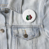 ボクシング手袋Tシャツ – メキシコヴィンテージ国旗 缶バッジ (インサイチュ)