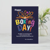 ボクシング日のグリーティングカード シーズンカード (スタンド正面)