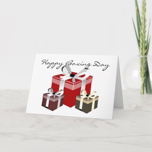 ボクシング日従業員ギフト シーズンカード (正面)