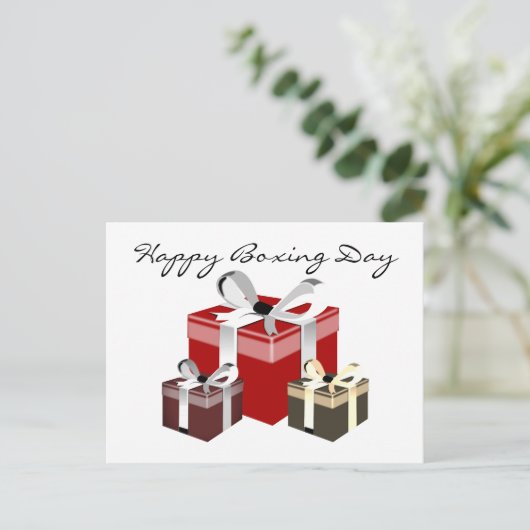 ボクシング日従業員ギフト シーズンポストカード (スタンド正面)