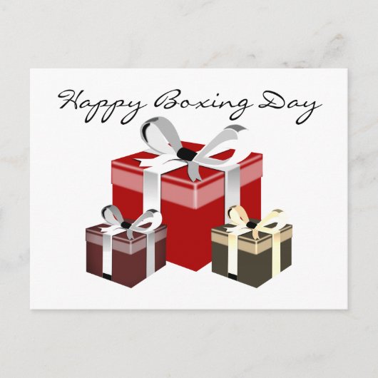 ボクシング日従業員ギフト シーズンポストカード (正面)
