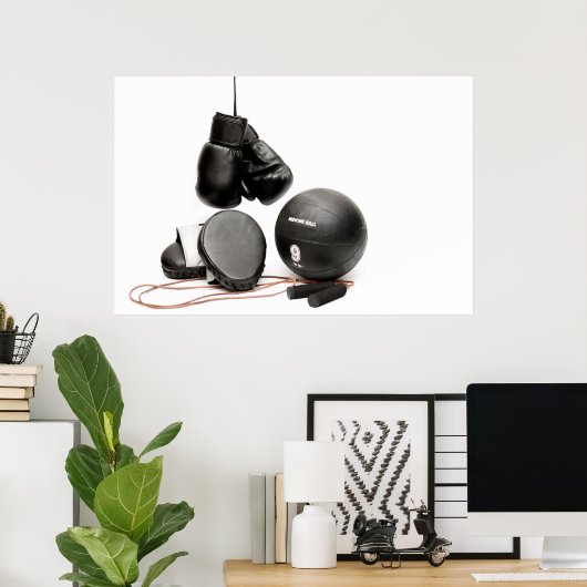 ボクシング機器 ポスター (ホームオフィス)