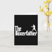 ボクシング父おもしろいパパシャツボクサー父 カード (黄色い花)