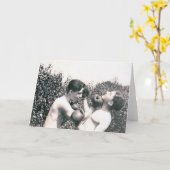 ボクシング男子グリーティングカード カード (黄色い花)