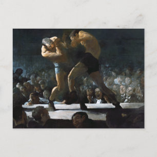 ボクシング絵画クラブズバイジョージベローズ ポストカード