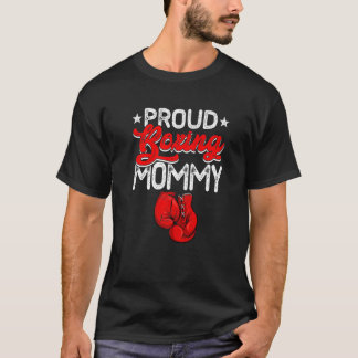 ボクシング誇りを持ったママ母の日スポーツママ Tシャツ