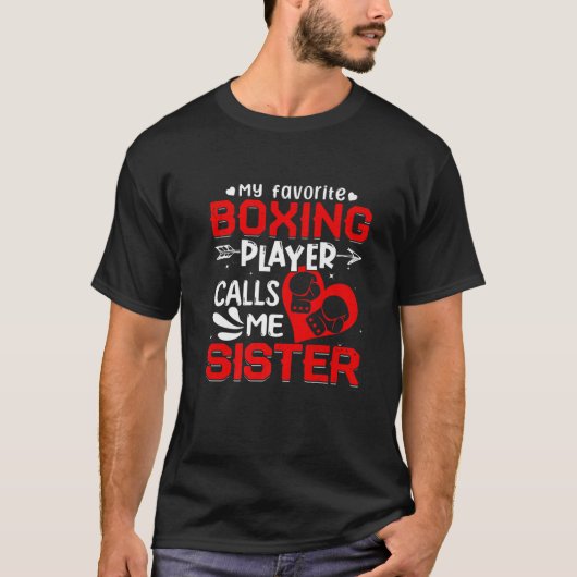 ボクシング選手お気に入りのが妹と呼ぶ女性 Tシャツ (正面)
