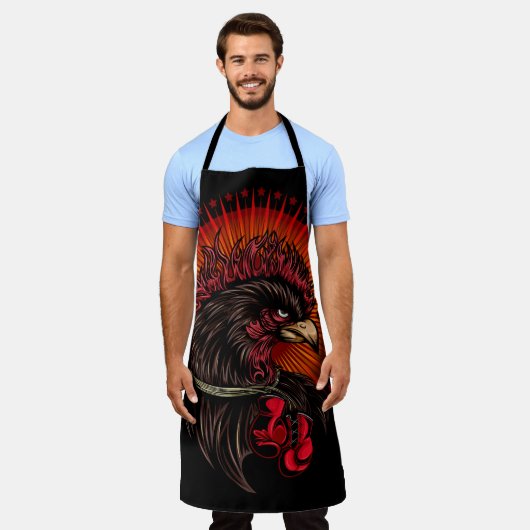 ボクシング エプロン (着用した状態)