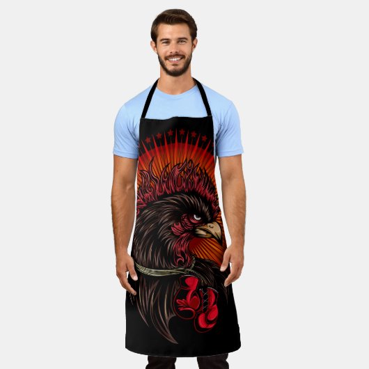 ボクシング エプロン (着用した状態)