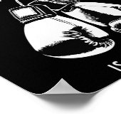 ボクシング キックボクシング ボクサー 恋人への面白い贈り物 ポスター (角)
