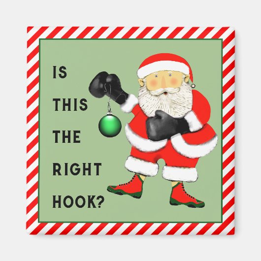 ボクシング クリスマス ブーツの詰め物 マグネット (正面)